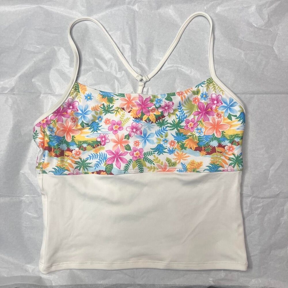 Vintage Catalina Ocean Gear Floral Print Tankini Top